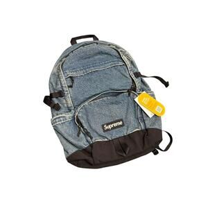 Supreme Denim Backpack Washed Indigo